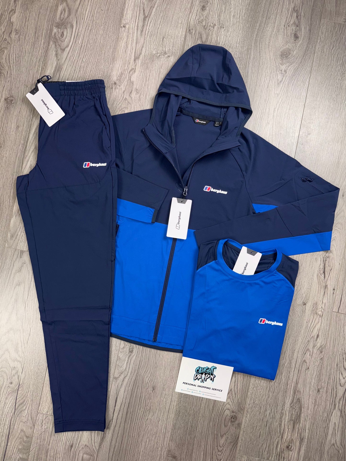 Berghaus 3 Piece Theran Obsidian | Royal Blue Tracksuit