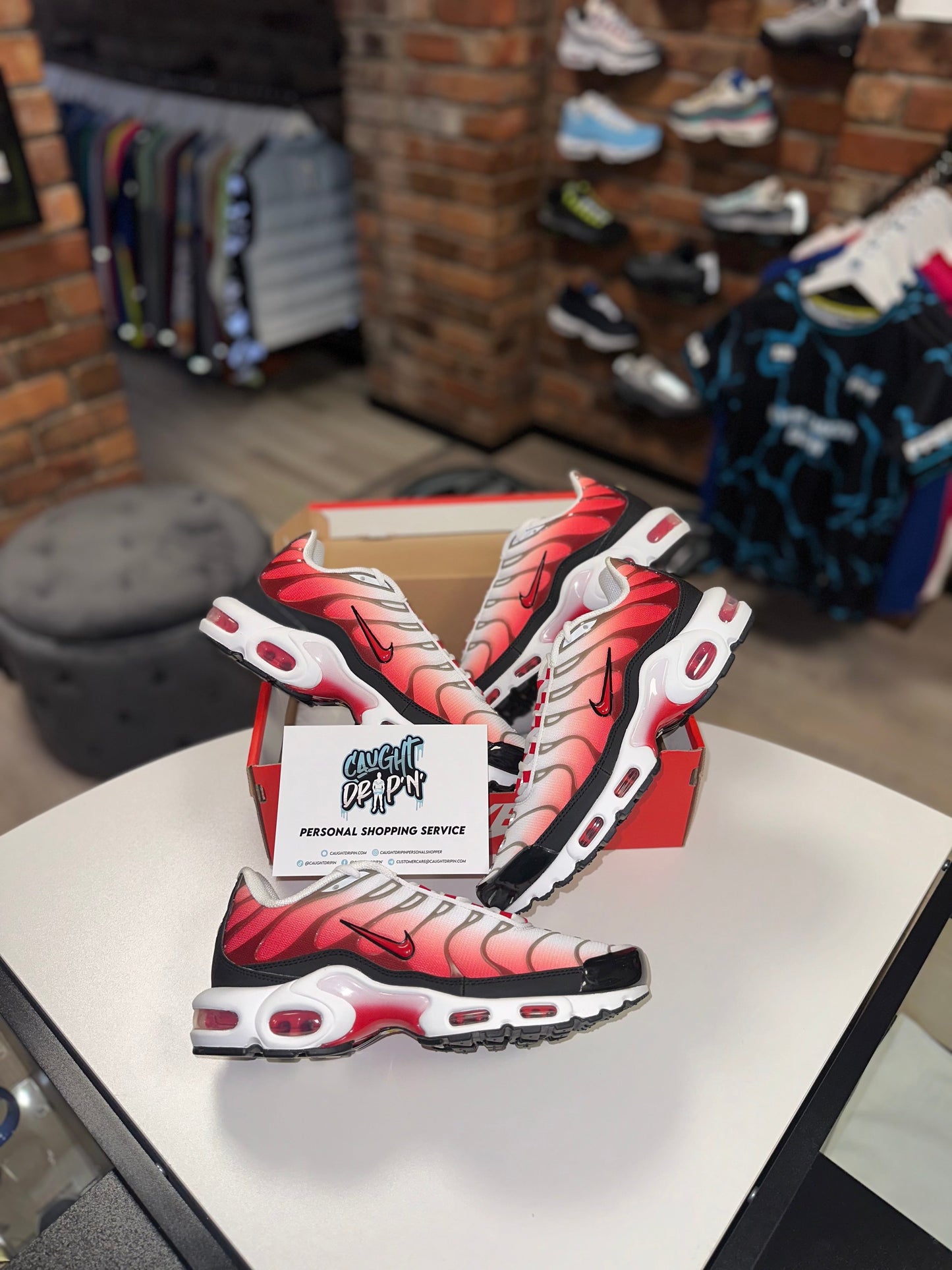 Nike Air Max Plus TN White | University Red 2024