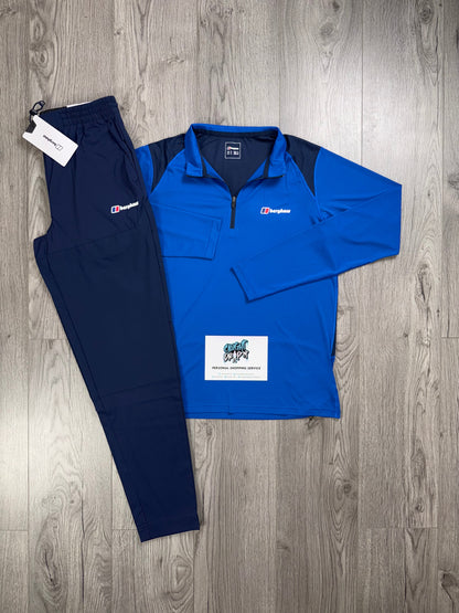 Berghaus Tech Half Zip Obsidian | Royal Blue Tracksuit