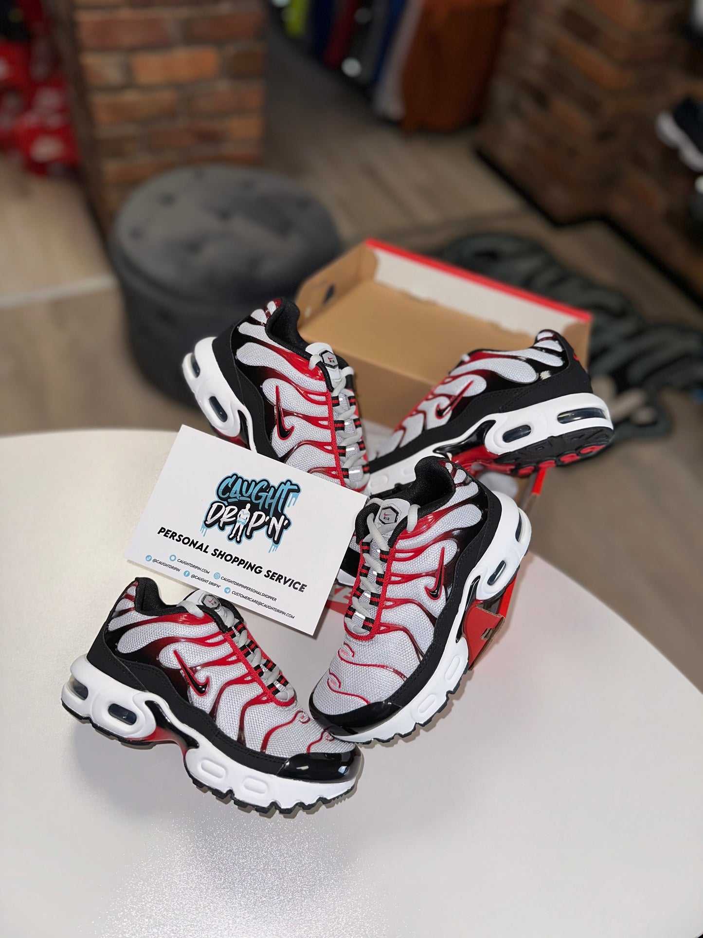 Nike Air Max Plus TN Pure Platinum, Red PS