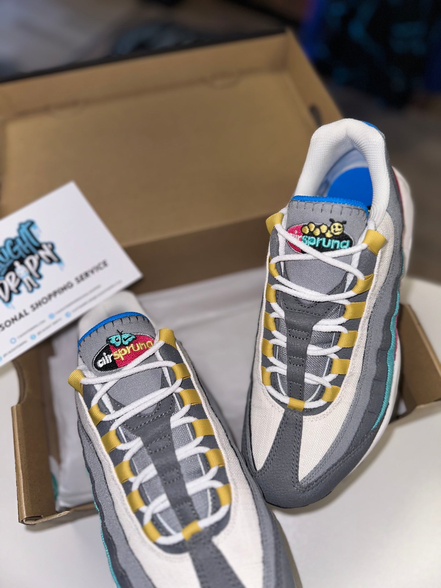 Nike Air Max 95’s Air Sprung Grey Aqua Pink 2022