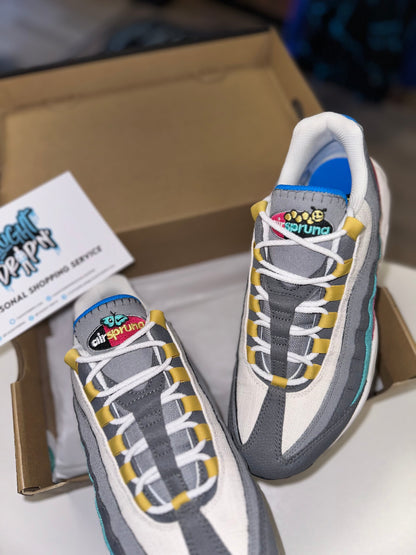 Nike Air Max 95’s Air Sprung Grey Aqua Pink 2022