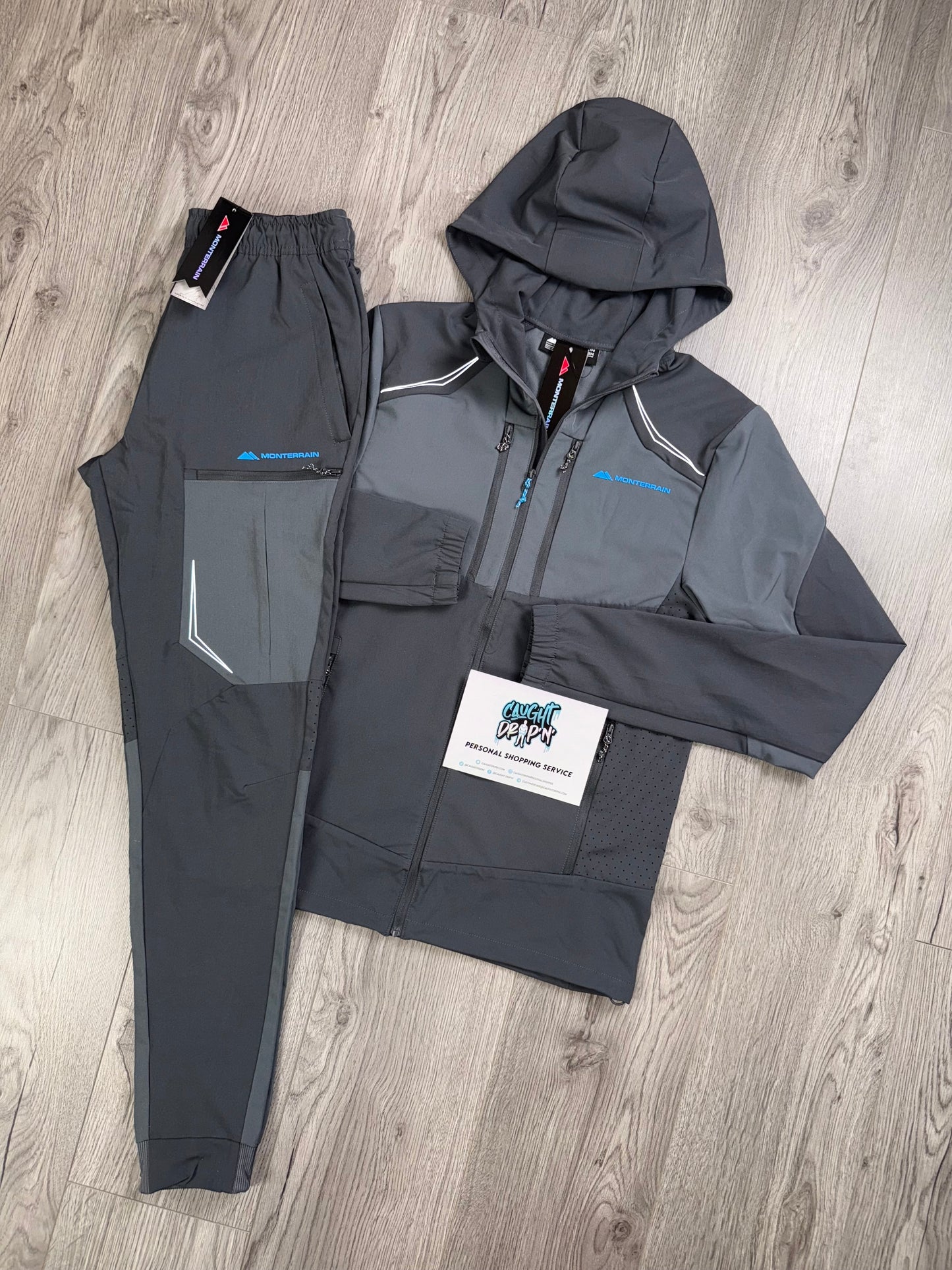 Monterrain Woven Slate Grey | Diva Blue Tracksuit