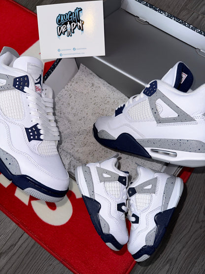 Jordan 4 White Midnight Navy 2022