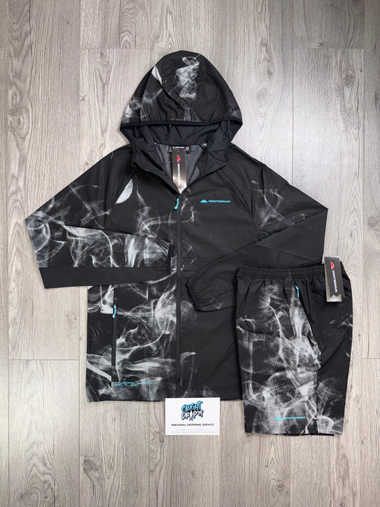 Monterrain Windrunner Set Black Smoke | Tiffany Blue