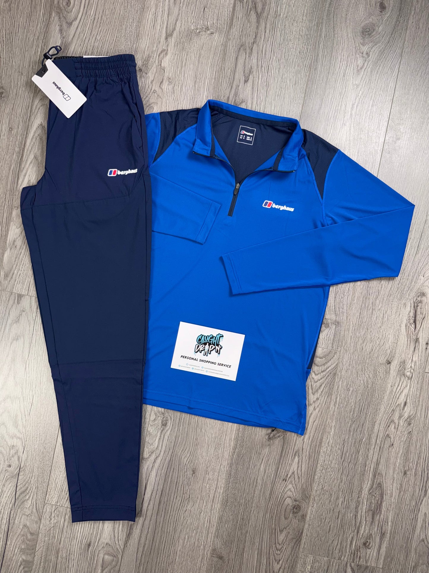 Berghaus Tech Half Zip Obsidian | Royal Blue Tracksuit