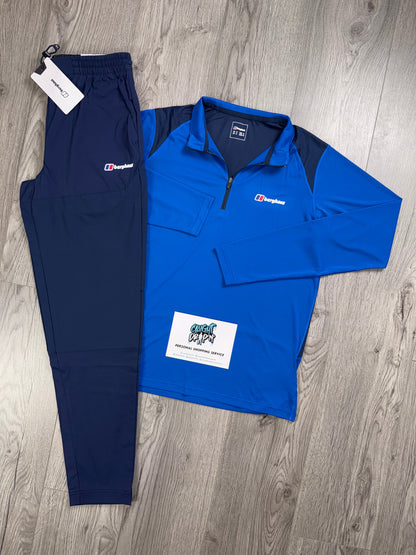 Berghaus Tech Half Zip Obsidian | Royal Blue Tracksuit