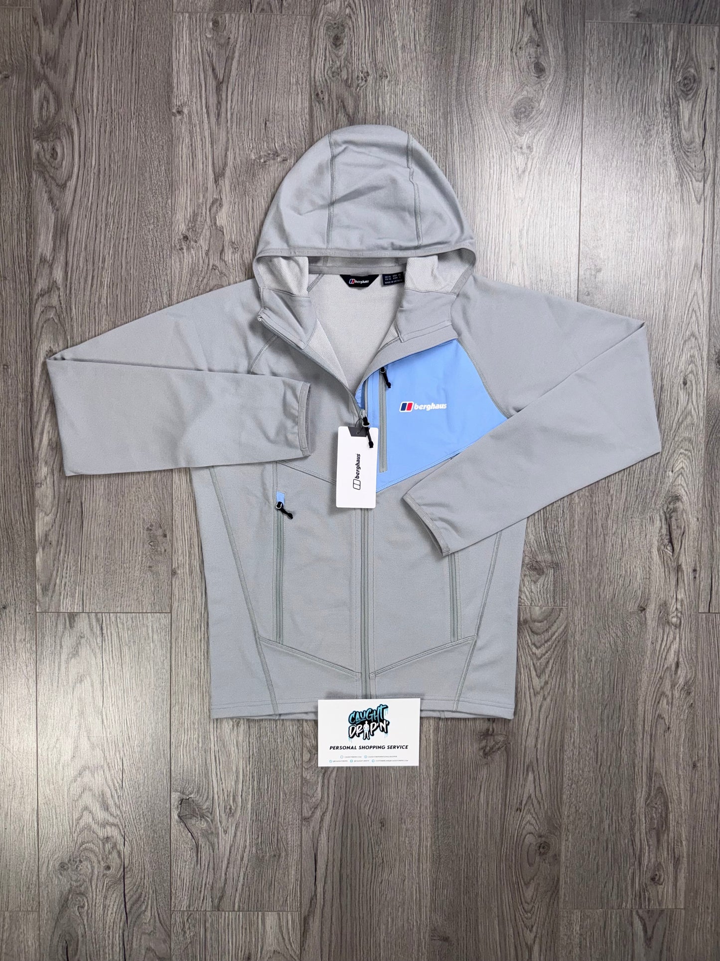 Berghaus Full Zip Light Grey, Baby Blue Jacket
