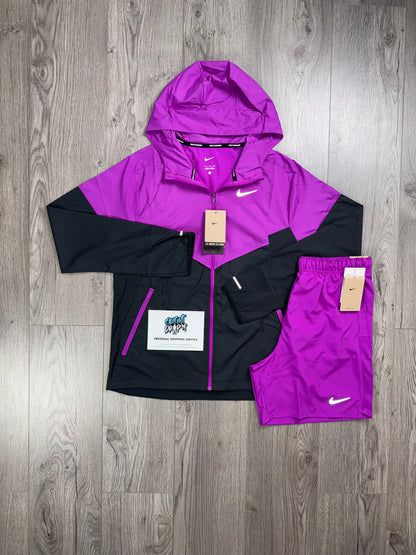 Nike Windrunner Grape Purple | Black Set