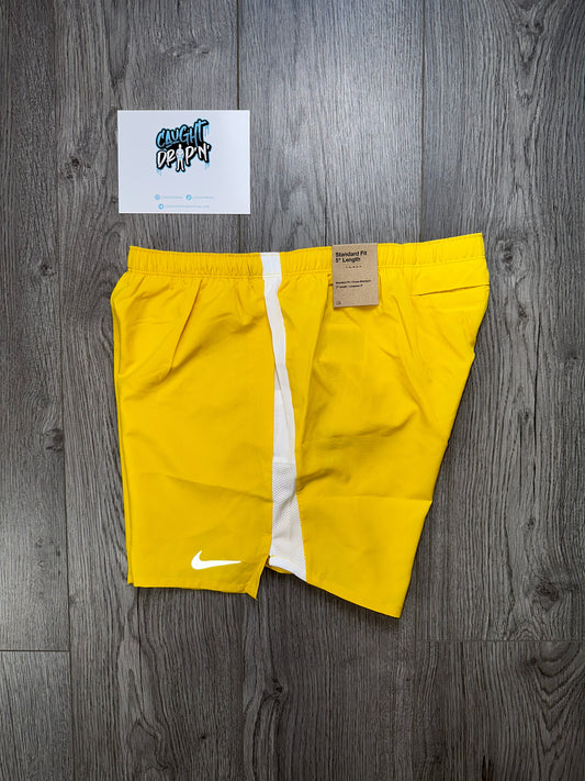 Nike Challenger 5” Sulphur Yellow Shorts Only